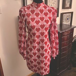 Heart Print Dress